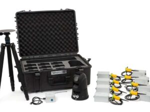 A tactical security kit with hard case, underground motion detectors, camera and stand by Sesnoguard