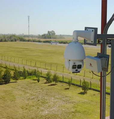 A civilian radar system on land